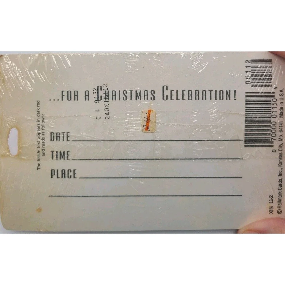 Vintage Hallmark Christmas Invitations 2 Packs Of 8 Sealed